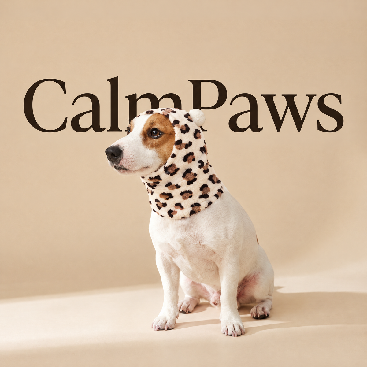 CalmPaws hood in Leopard Print